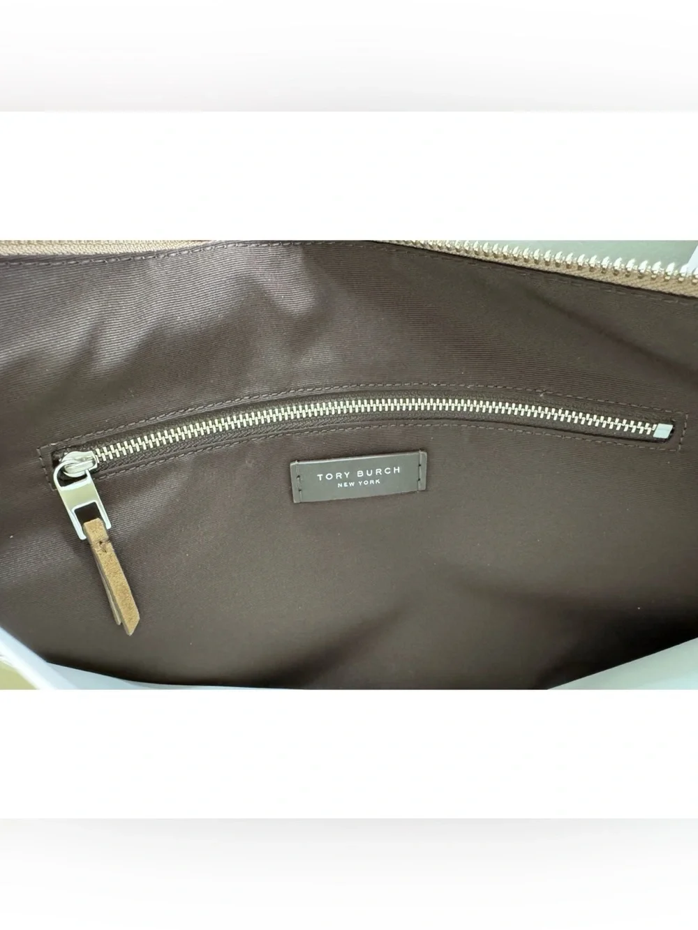 TORY BURCH Limited Edition Suede Convertible Crossbody Bag, RIVER ROCK